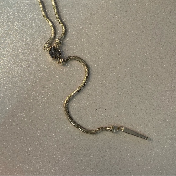 Kendra Scott Starla- gold with platinum drusy - Picture 6 of 8